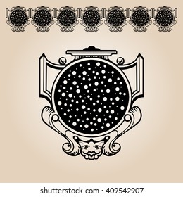 Vintage ornament and border