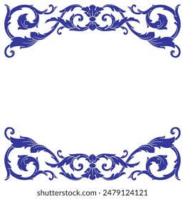 Vintage Ornament. Border ornament. Suitable for wedding invitation cards
