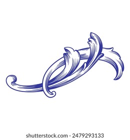 Vintage Ornament. Border ornament. Suitable for wedding invitation cards