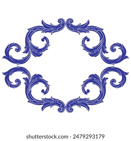 Vintage Ornament. Border ornament. Suitable for wedding invitation cards