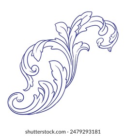 Adorno de Antiguas. Adorno de borde. Adecuado para tarjetas de invitación de boda