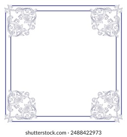 Vintage Ornament. Border ornament. Suitable for wedding invitation cards
