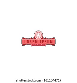 vintage ornament for boutique, beauty logo Ideas. Inspiration logo design. Template Vector Illustration. Isolated On White Background