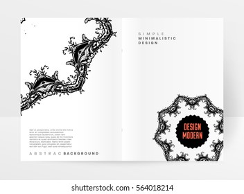 Vintage Ornament Card Vector Template. Flourishes Frame with Retro Elements. Luxury Invitation Design