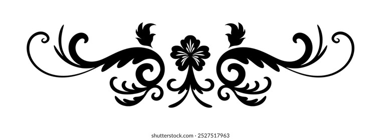 Vintage ornament collection with black style