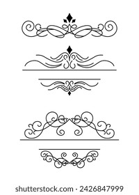 Vintage ornament collection with elegant style
