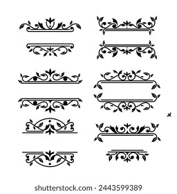 Vintage ornament collection with elegant style