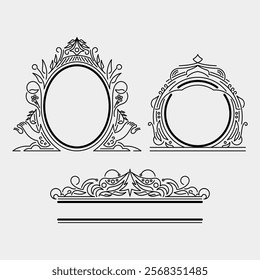 Vintage Ornament Decorative Border vector