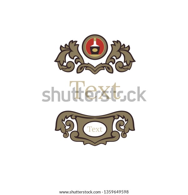 Vintage ornament and decorative divider for\
greeting card / labels / packaging . Vector illustration.\
Patternfor easy\
editing.