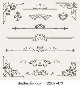 Vintage ornament design element