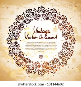 Vintage ornament frame