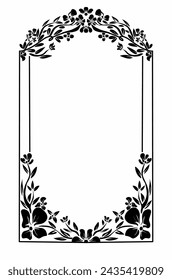 Vintage ornament frame. Decorative border frames, retro style divider. Elegant vintage frame and wedding ornaments Isolated icons vector set. Calligraphic filigree black ink borders collection