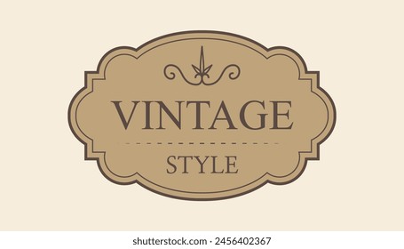 Vintage ornament frame. Vintage style. retro labels. wedding ornaments. Vector illustration