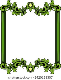 Vintage-Zierrahmen für Hochzeits-Vektorgrafik 