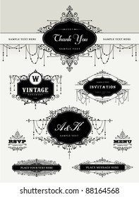 vintage ornament frames