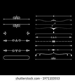 Vintage ornament frames design template