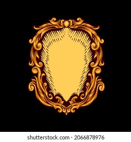 Vintage Ornament Frames Illustration for your business or merchandise