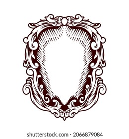 Vintage Ornament Frames Silhouette Illustration for your business or merchandise