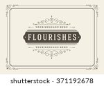 Vintage Ornament Greeting Card Vector Template. Retro Luxury Invitation, Royal Certificate. Flourishes frame. Vintage Background, Vintage Frame, Vintage Ornament, Ornaments Vector, Ornamental Frame.