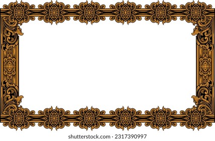 Vintage Ornament Greeting Card Vector Template. Retro Luxury Invitation, Royal Certificate. Flourishes frame. Vintage Background, Vintage Frame, Vintage Ornament, Ornaments Vector, Ornamental Frame.