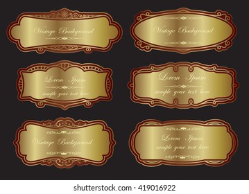 Vintage Ornament Greeting Card Vector Template. Retro Luxury Invitation, Royal Certificate. Flourishes frame. 