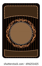 Vintage Ornament Greeting Card Vector template,background,frame.