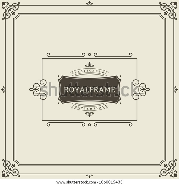 Vintage Ornament Greeting Card Vector Template.\
Retro Luxury Invitation, Royal Certificate. Flourishes frame.\
Vintage Background, Vintage Frame, Vintage Ornament, Ornaments\
Vector, Ornamental\
Frame