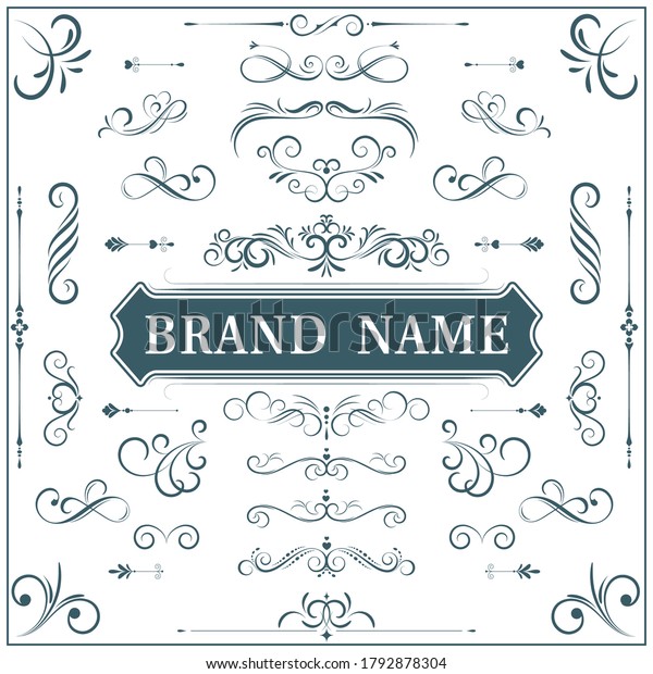 Vintage ornament greeting card vector template.
Retro wedding invitations, advertising or other design and place
for text. Flourishes
frame.