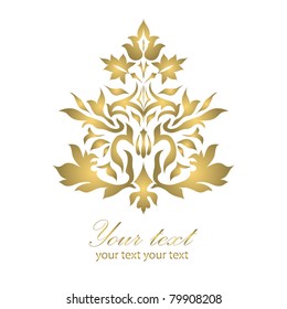 Vintage Ornament isolated on white background with your text ( vector version eps 10)