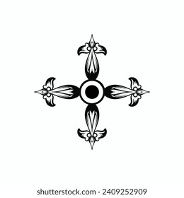 vintage ornament mandala elements set of engraved motifs in vector format