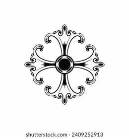 vintage ornament mandala elements set of engraved motifs in vector format