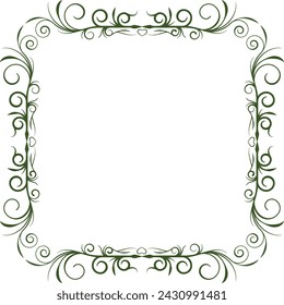 Vintage Ornament of Natural Frame