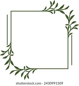 Vintage Ornament of Natural Frame