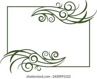 Vintage Ornament of Natural Frame