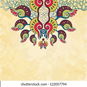 Vintage ornament on grunge background