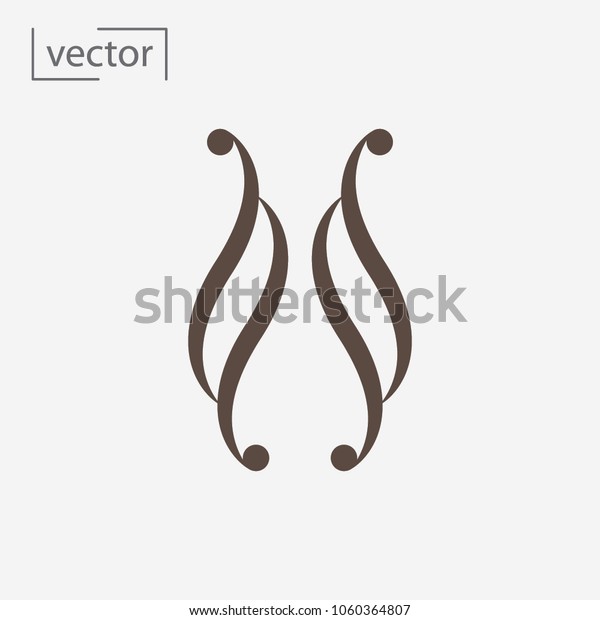 Vintage ornament and ornate filigree\
decoration element. Greeting, decoration scroll invitation. Swirls\
logo, icon vector illustration of an eps\
10