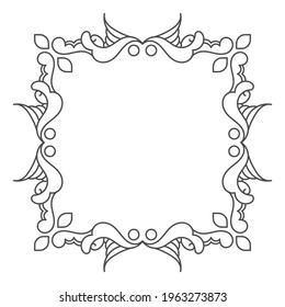 vintage ornament pattern frame. - Vector.