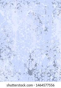 Vintage ornament pattern Vector. Baroque rococo texture luxury design. Royal textile decors. Old painted background