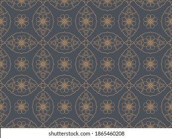 Vintage ornament pattern_Jasmine motif [Variant 1]