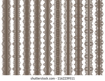 Vintage ornament seamless border pattern with beautiful retro filigree for decorative frame or premium invitation cards , luxury certificate , vector illustration