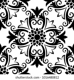 vintage ornament, seamless pattern