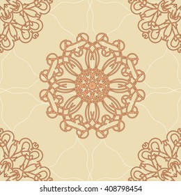 Vintage ornament. Seamless pattern.