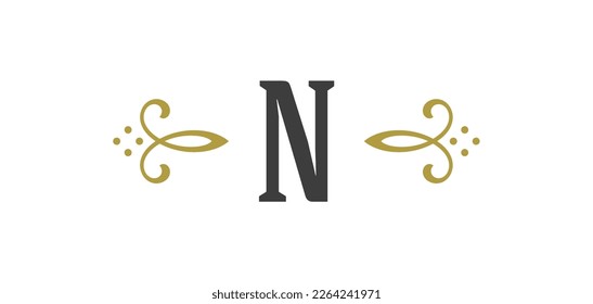 Vintage ornament swirl text separator calligraphic filigree vector illustration. Classical flourishes divider element for text decoration. Decorative design for certificate and wedding invitation