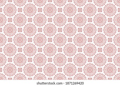 Vintage ornament. Vector seamless pattern background.