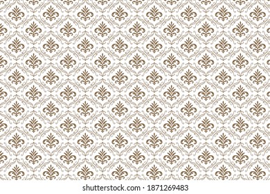Vintage ornament. Vector seamless pattern background.