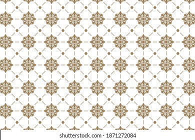 Vintage ornament. Vector seamless pattern background.