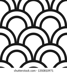Vintage ornamental art deco retro seamless background and texture. Vector illustration can be used for wrapping paper, wallpapers, tiling, flooring, fabric, textile and other designs.