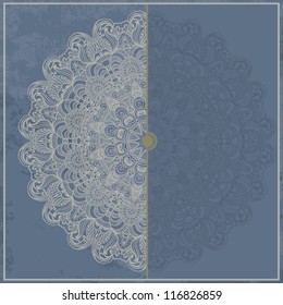 Vintage ornamental background. Retro design