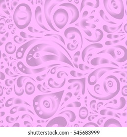 Vintage ornamental background with victorian pattern in neutral colors. Vector illustration. Seamless damask pattern.