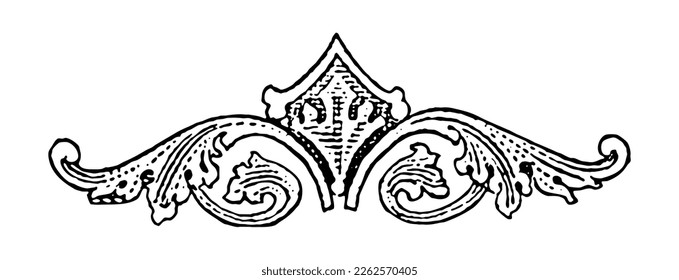 Vintage ornamental baroque design elements Shapes